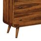 Pacific Landing Robyn 6 Drawer Dresser and Mirror in Dark Walnut, , large
