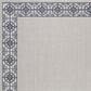 Safavieh Bermuda Floral 4" x 6" Ivory and Charcoal Indoor/Outdoor Area Performance Rug, , large