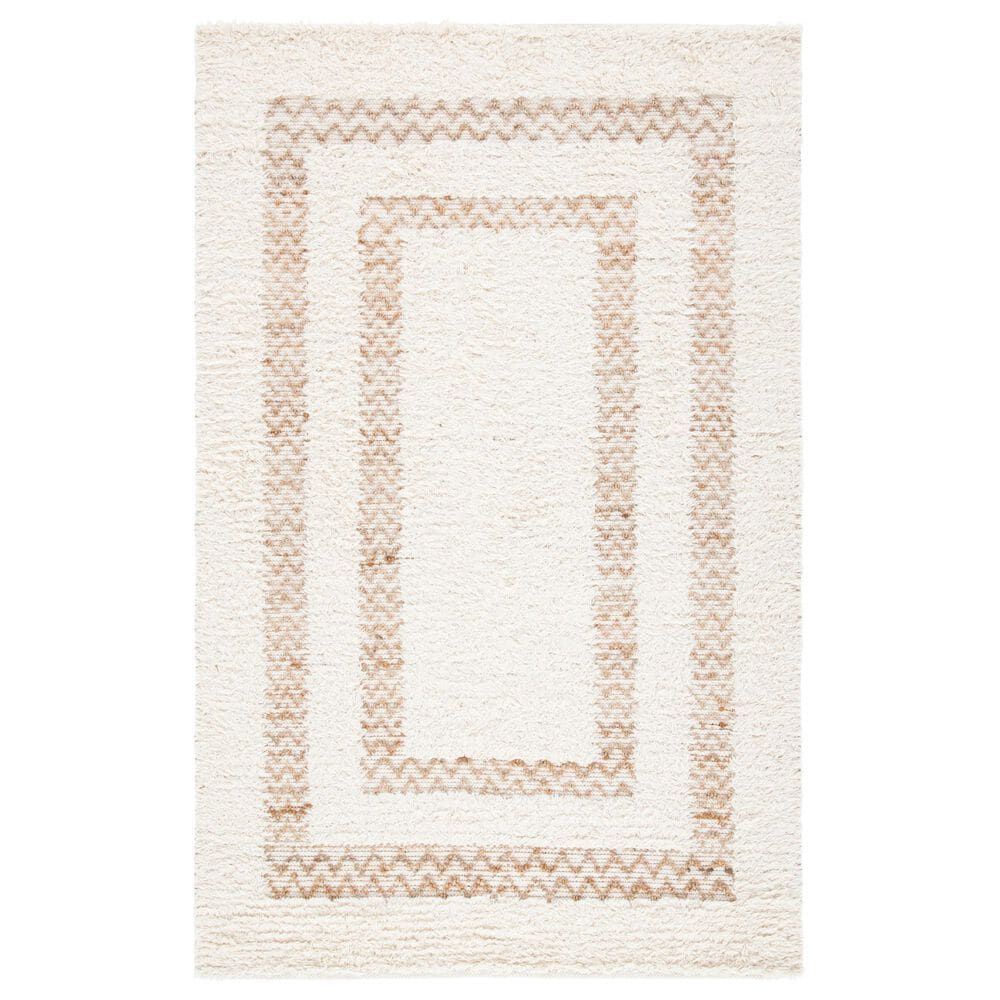 Safavieh Natura 4" x 6" Ivory and Natural Area Rug, , large