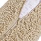 HiEnd Accents Teddy 14" x 36" Throw Lumbar Pillow in Cream, , large