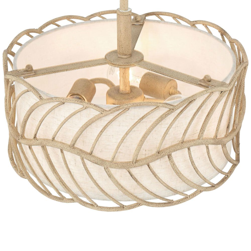 Golden Lighting Simbolo 3-Light Pendant in Almond, , large