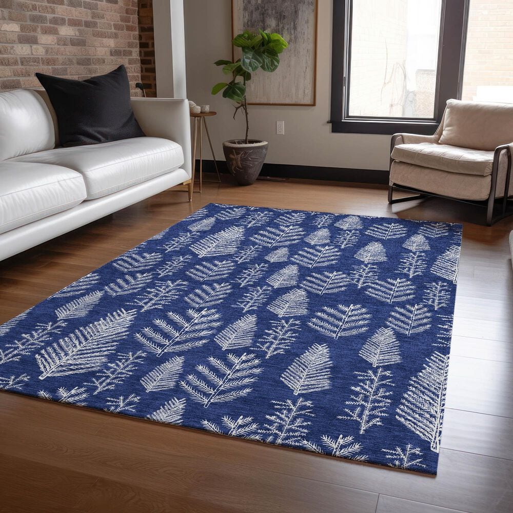 Dalyn Rug Company Wonderland WN21 3&#39; x 5&#39; Navy Indoor/Outdoor Area Rug, , large