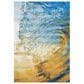 Safavieh Barbados Tropical Wave 6"6" x 9"4" Blue and Gold Indoor/Outdoor Area Rug, , large