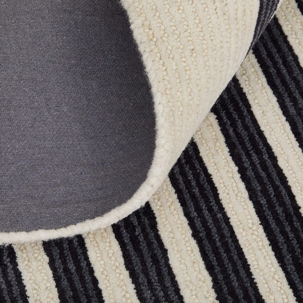 Feizy Maguire 8900F 3&#39;6&quot; x 5&#39;6&quot; Ivory and Black Area Rug, , large