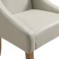 Office Star Products Monarch Side Chair with Cream Faux Leather Cushion in Light Oak, , large
