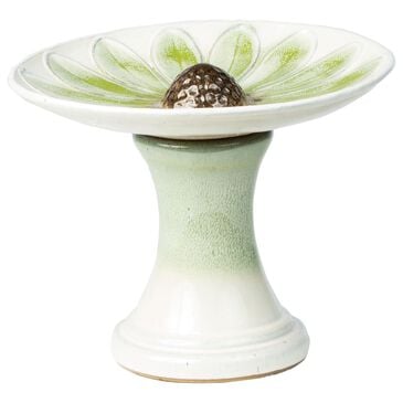 Alfresco Home Daisy Patio Bird Bath in Green, , large