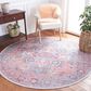 Safavieh Serapi  6"7" Round Rust and Ivory Area Rug, , large