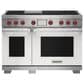 Wolf 7.8 Cu. Ft. Freestanding Dual Fuel Range in White and Stainless Steel, , large