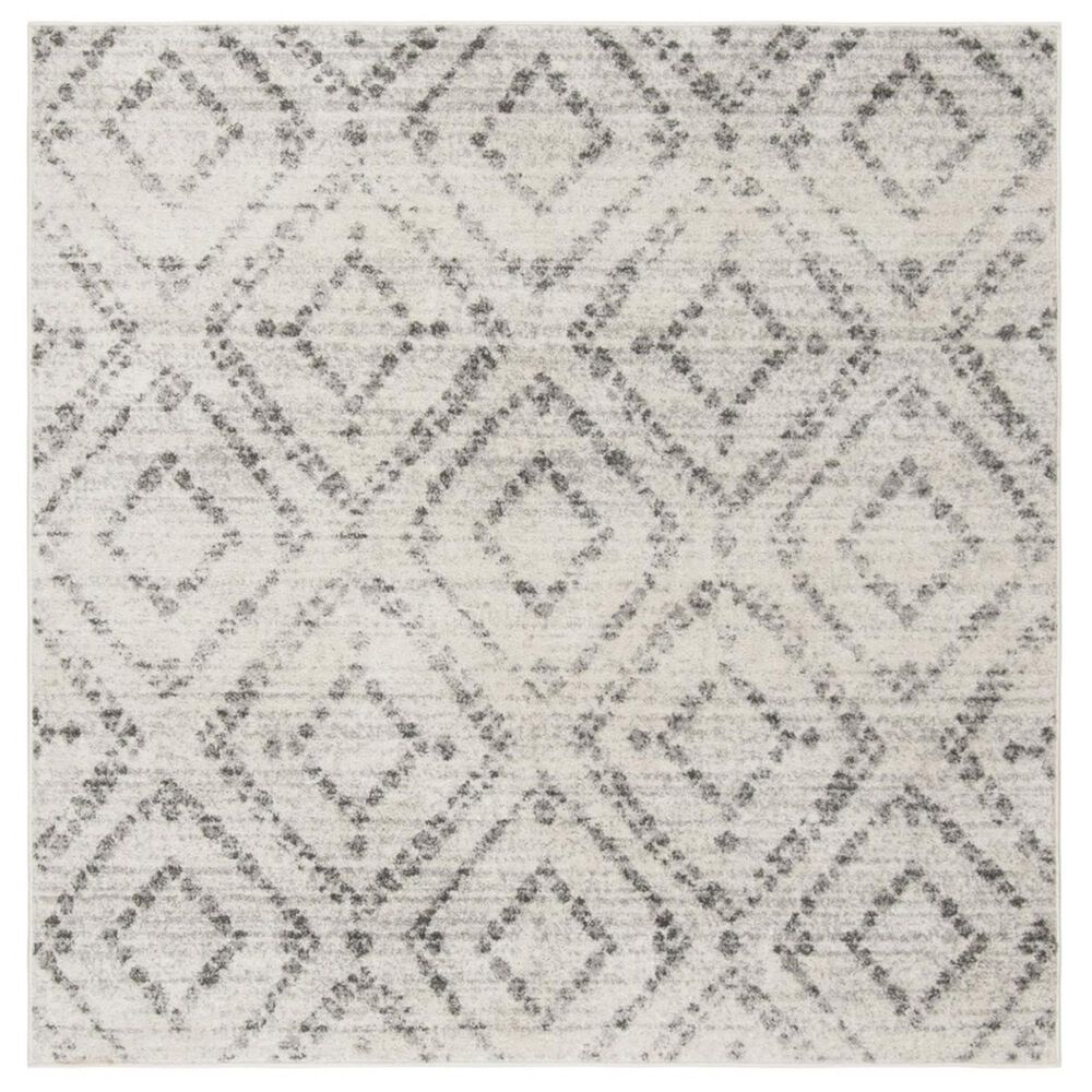 Safavieh Adirondack ADR131C 4" Square Light Grey and Grey Area Rug, , large
