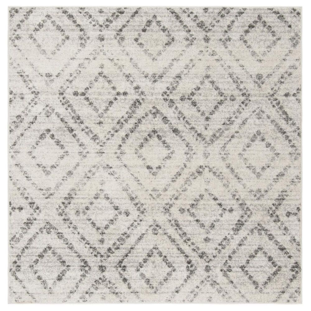Safavieh Adirondack ADR131C 4" Square Light Grey and Grey Area Rug, , large