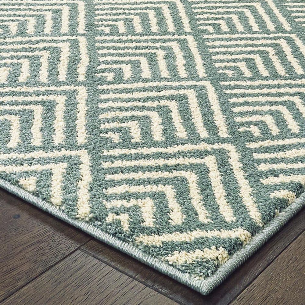 Oriental Weavers Carson 9667C 3&#39;10&quot; x 5&#39;5&quot; Blue Area Rug, , large