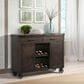 Mayberry Hill Colorado 2-Drawer Server in Charcoal and Black, , large