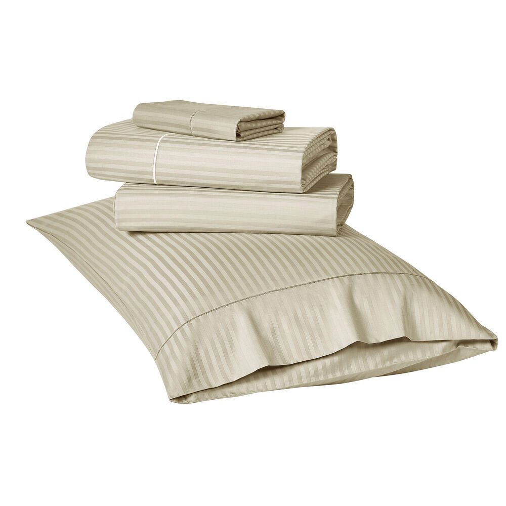 Trade Linker 4-Piece King 500 Thread Count Sheet Set in Beige, , large