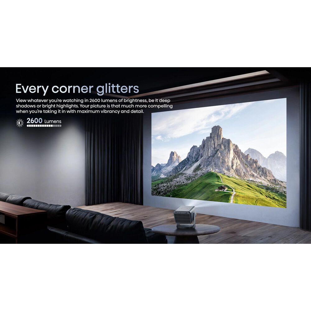 Hisense C2 Pro Triple Laser Smart Mini Projector in Silver, , large