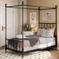 Furniture of America Elliot Twin Canopy Bed in Black, , large