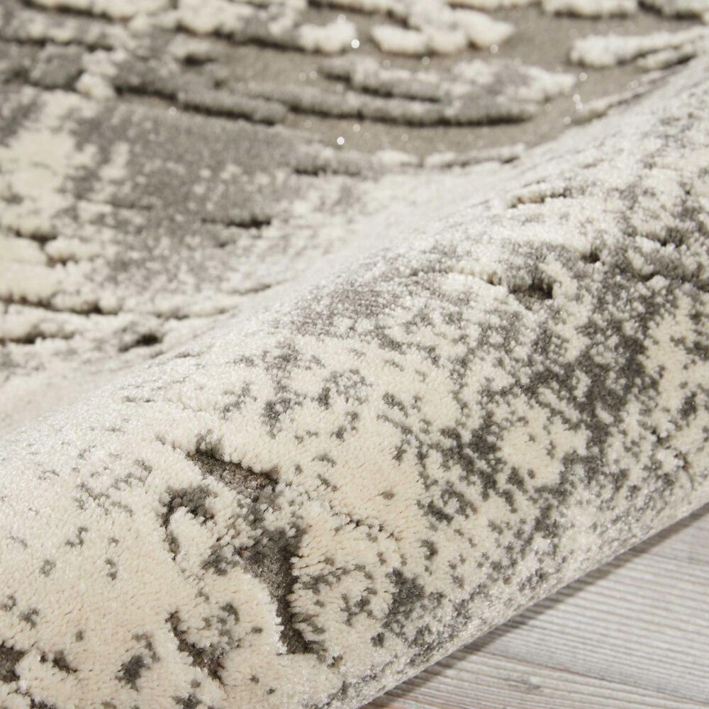 Nourison Gleam MA602 7&#39;10&quot; x 10&#39;6&quot; Ivory and Grey Area Rug, , large