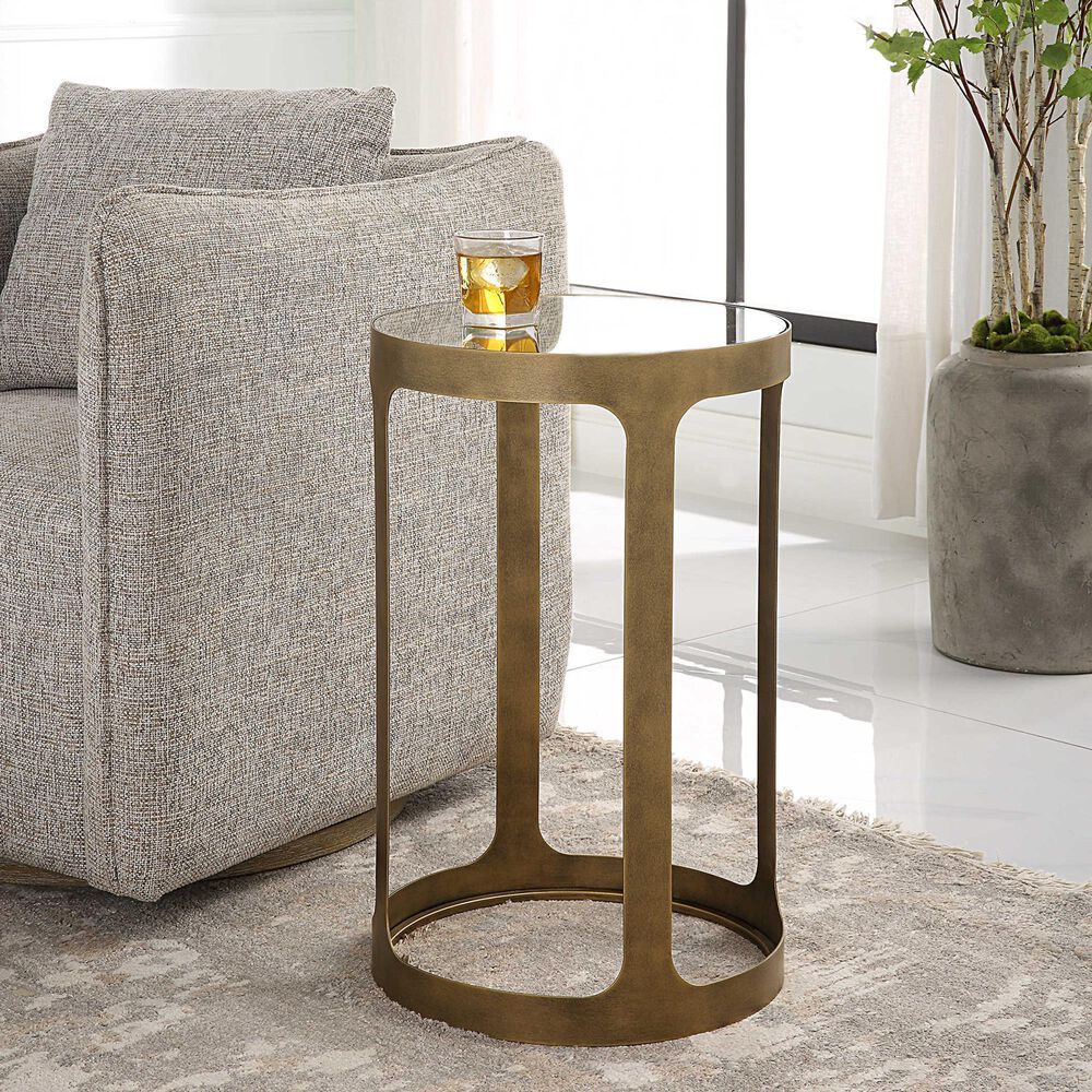 Uttermost Accent Table in Antique Gold, , large