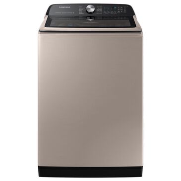 Samsung 5.2 Cu. Ft. Smart Top Load Washer with Super Speed Wash in Champagne, , large