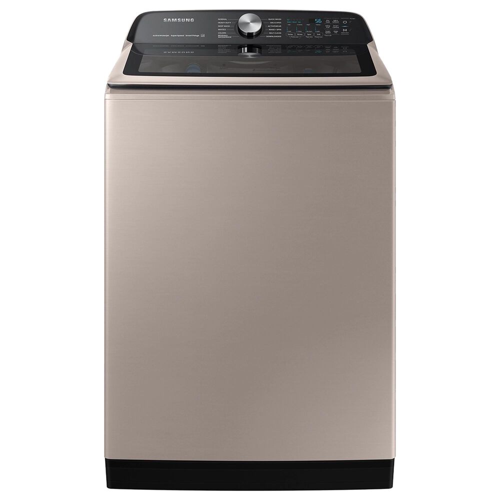 Samsung 5.2 Cu. Ft. Smart Top Load Washer with Super Speed Wash in Champagne, , large