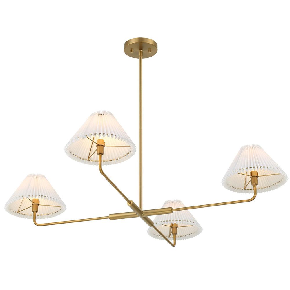 Savoy House 4 Light Chandelier in Natural Brass, , large