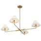 Savoy House 4 Light Chandelier in Natural Brass, , large