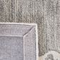 Safavieh Micro-Loop MLP275F 5" Square Gray and Ivory Area Rug, , large