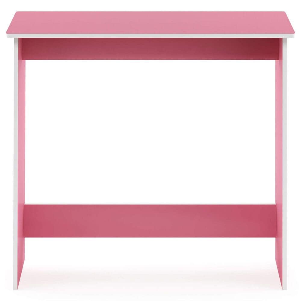 HOMLUX Modern Computer Desk in Pink and White, , large