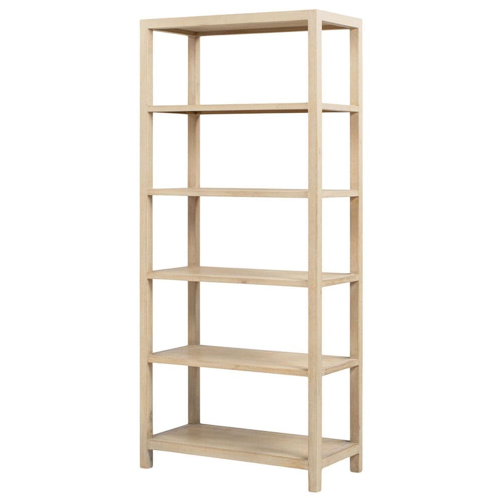 Jennifer Taylor Home Ellis 5-Shelf Bookcase in Light Natural Cerused, , large