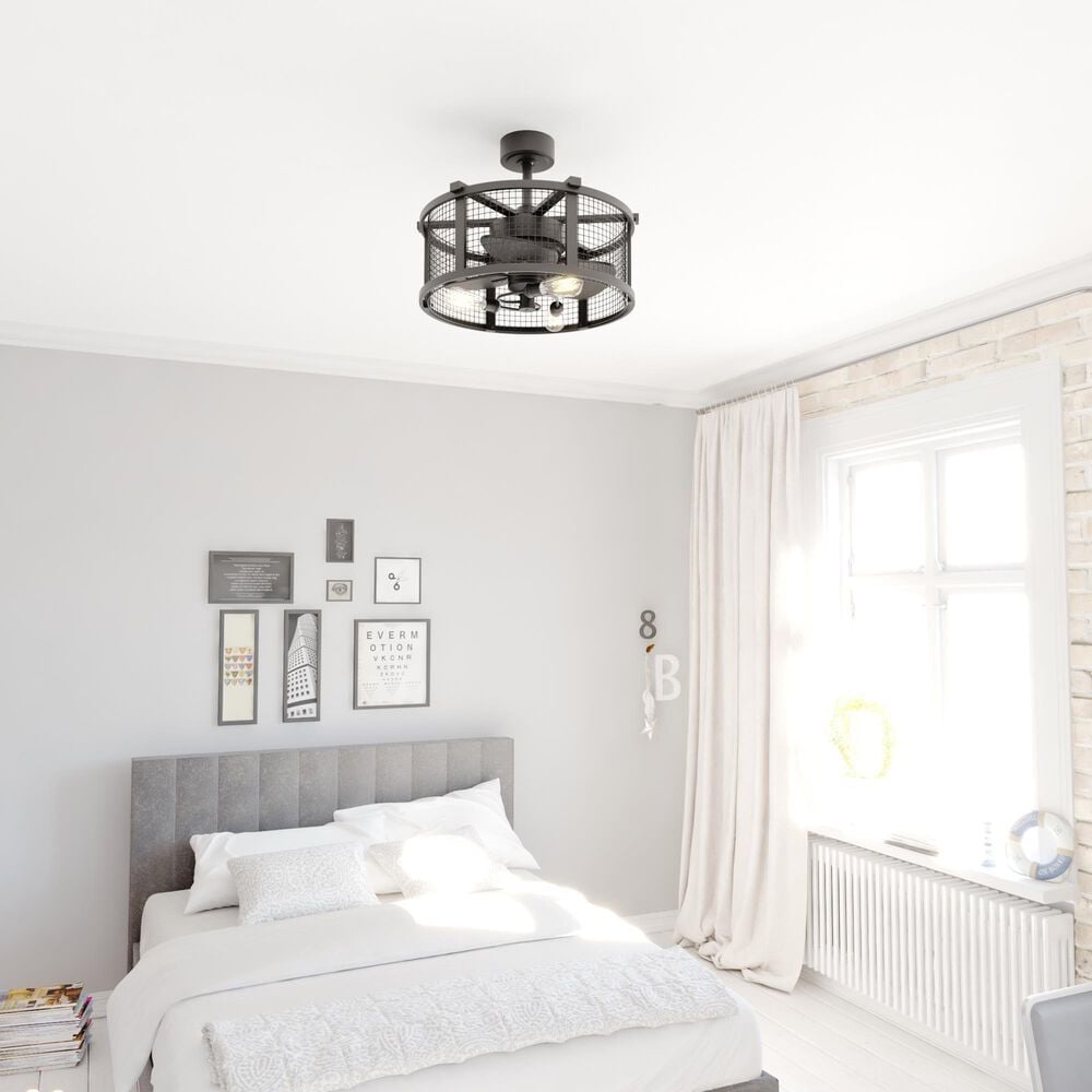 Vaxcel Humboldt 21" LED Ceiling Fan in Black, , large