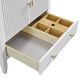 James Martin Myrrin 30" Single Bathroom Vanity in Bright White with 3 cm Victorian Silver Silestone Top and Rectangular Sink, , large