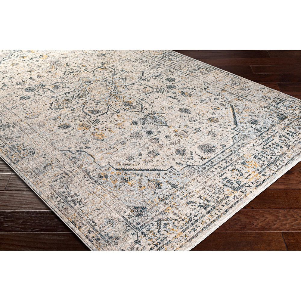 Surya Laila LAA-2311 10&#39; x 14&#39; Teal, Sage, Saffron, Gray and Cream Area Rug, , large