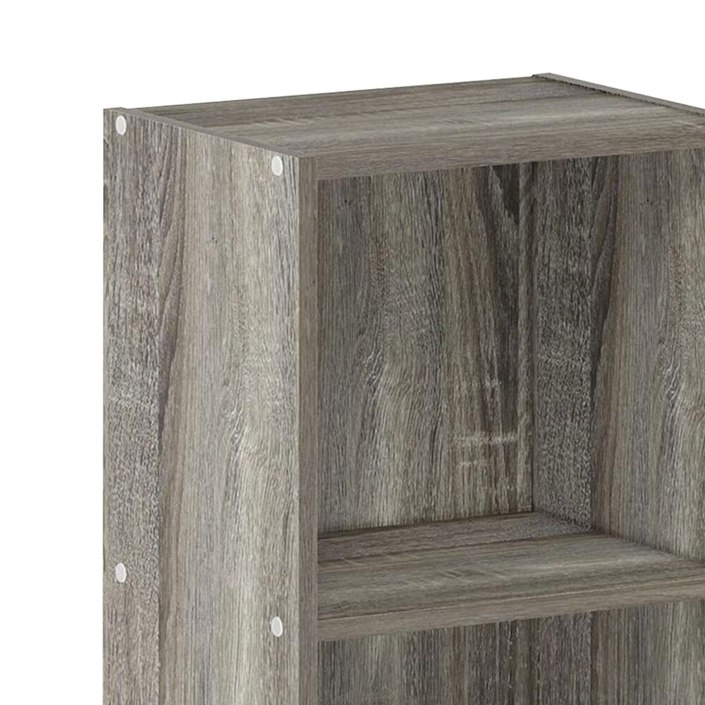 HOMLUX 3-Tier Open Shelf Bookcase in French Oak, , large