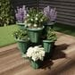 Timberlake 3-Tier Stacking Planter Tower in Hunter Green (Set of 3), , large
