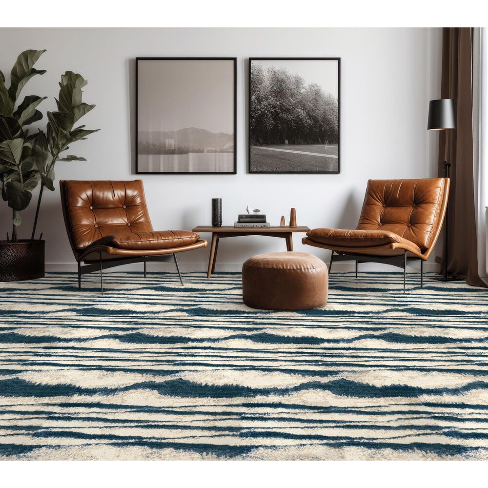 Stanton Illusionist Vanishing Point Carpet in Tide, , large