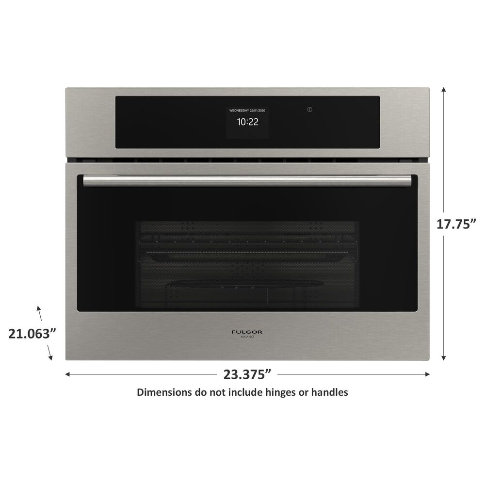 Fulgor Milano 24&quot; Combi Speed Single Wall Oven in Stainless Steel, , large