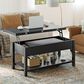 HOMLUX Lift Top Coffee Table in Black, , large