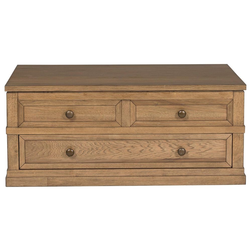 Ashley Sharlance Lift Top Cocktail Table in Light Brown, , large