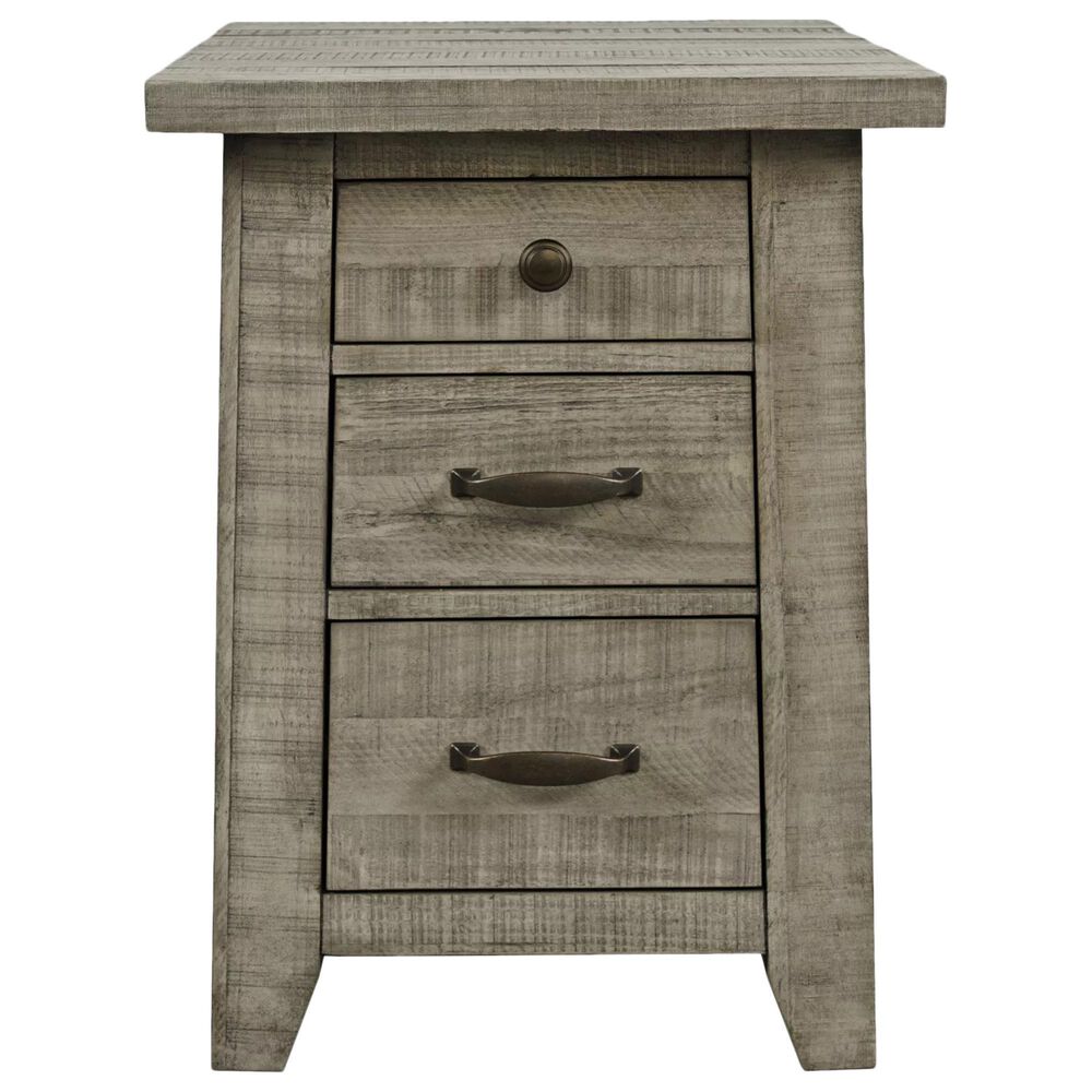 Waltham Telluride Chairside Table in Driftwood, , large