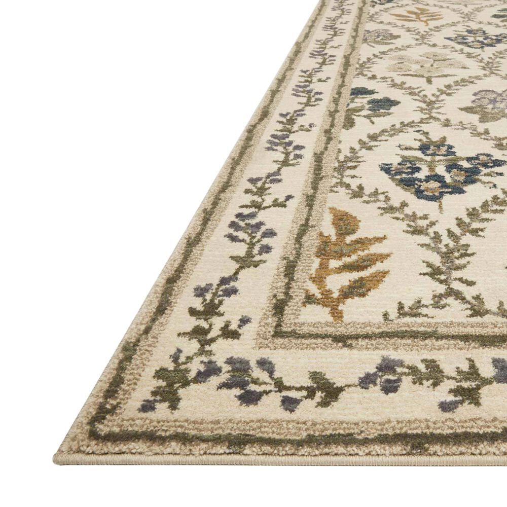 Rifle Paper Co. x Loloi Fiore FIO-04 3&#39;7&quot; x 5&#39;7&quot; Ivory Area Rug, , large