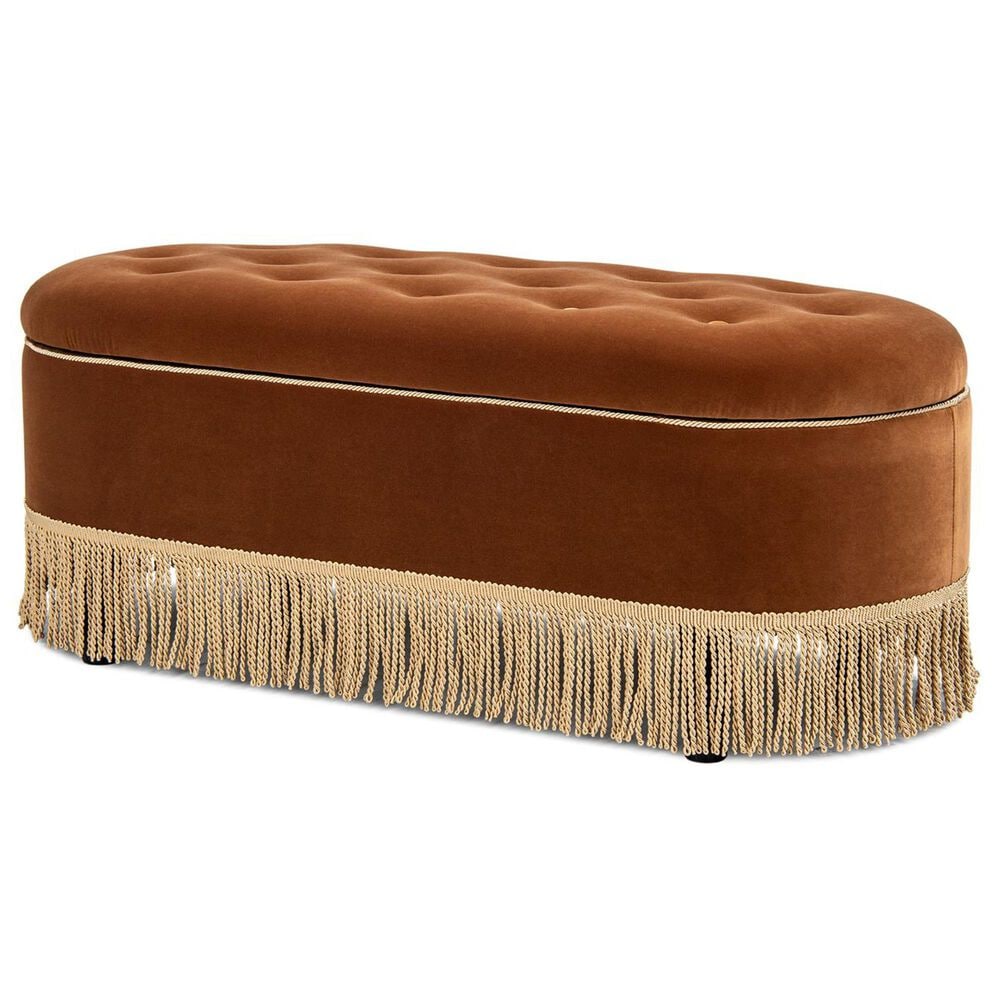 Jennifer Taylor Home Melinda Storage Bench in Burnt Orange, , large