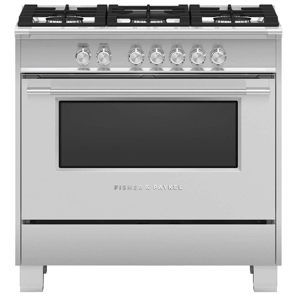 Fisher & Paykel 36" Freestanding Classic Gas Ranges in Stainless Steel, , large