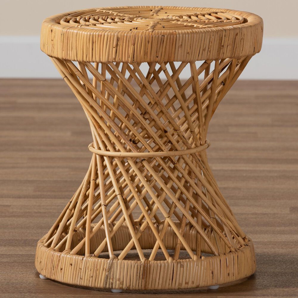 Baxton Studio Seville End Table in Natural, , large
