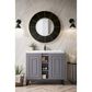 James Martin Vanities Alicante 39.5" Single Bathroom Vanity in Grey Smoke and Matte Black with 5 cm White Glossy Resin Top and Rectangular Sink, , large