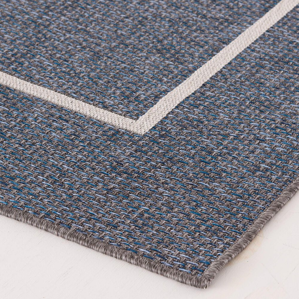 Central Oriental New Zealand Long Float 7&#39;10&quot; x 9&#39;10&quot; Granite and Ecru Area Rug, , large