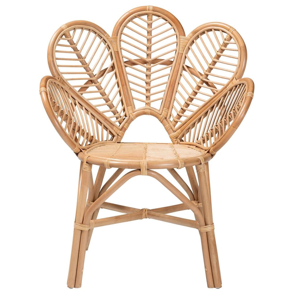 Baxton Studio Eliava Accent Chair in Natural Brown, , large