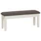 Linon Home Decor Jane Storage Bench with Taupe Cushion in Vanilla White, , large