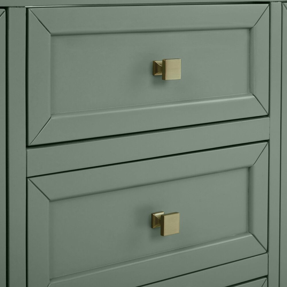 James Martin Vanities Chicago 72" Double Bathroom Vanity in Smokey Celadon with 3 cm Victorian Silver Quartz Top, Rectangular Sinks and FreePower Wireless Charger, , large