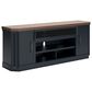 Ashley Landocken 84" Extra Large TV Stand in Light Brown and Dark Sate Blue, , large