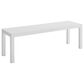 Linon Home Decor Holland Outdoor Bench in White, , large