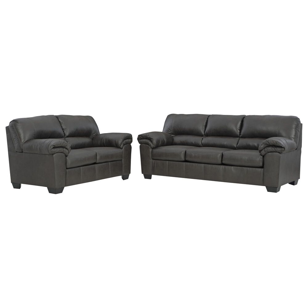 Ashley Bladen Stationary Sofa and Loveseat Set in Slate, , large